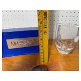 Signed Etched Crystal Vase with 