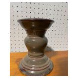 Decorative Ceramic Vase/Candle Holder with Unique Glaze Finish