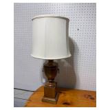 Elegant Vintage Wooden Table Lamp with Shade