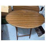 Pair of Vintage Ceramic Table Lamps with Pleated Fabric Shades