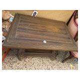 Vintage Wooden Side Table with Ornate Carved Legs