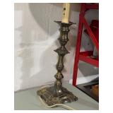 Vintage Style Ornate Table Lamp with Elegant Cream Shade