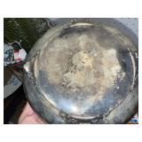 Vintage Silver-Plated Footed Bowl & Serving Tray Set