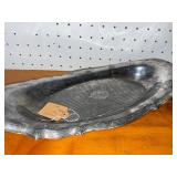 Vintage Silver-Plated Footed Bowl & Serving Tray Set