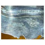 Silver-Plated Ornate Covered Dish with Floral Design