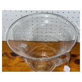 Clear Glass Urn with Dual Handles