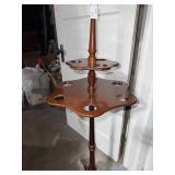 Vintage Wooden Umbrella Stand with Multiple Slots