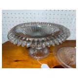 Vintage Glassware Collection: Bowl, Plate, & Candlesticks