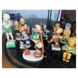 Lot of 10 Vintage Porcelain Child Figurines - Various Designs
