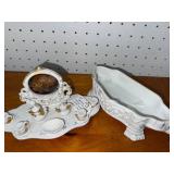 Antique Boehm German Porcelain Trinket Box Sideboard