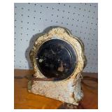 Vintage United Self Starting Electric Clock with Decorative Base