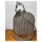 Vintage-Style Crystal Hanging Lamp with Intricate Detailing