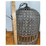 Vintage-Style Crystal Hanging Lamp with Intricate Detailing