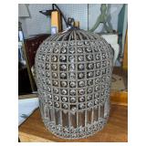 Crystal-Embellished Decorative Light Fixture with Lattice Design