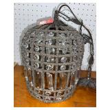 Elegant Crystal Pendant Light with Decorative Chain