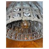 Elegant Crystal Pendant Light with Decorative Chain