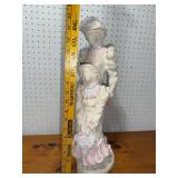 Vintage-Style Figurine of Two Women with Basket
