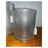 Pair of Textured Glass Shades/Vases with Unique Pattern