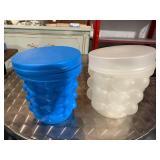 Set of 2 Ice Genie Ice Cube Makers - Blue and White