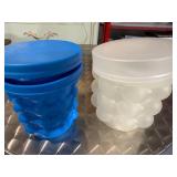 Set of 2 Ice Genie Ice Cube Makers - Blue and White