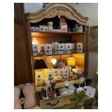 Carved Wood Armoire with shelving - Contents not included.