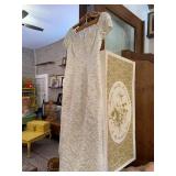 Vintage Museum Quality Preserved Wedding Gown with Lace Detail - Size 10 but fits closer to size 8