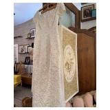 Vintage Museum Quality Preserved Wedding Gown with Lace Detail - Size 10 but fits closer to size 8