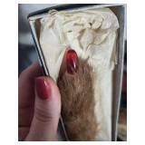 Vintage Fur Lined Bottle Opener with Box