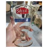 Set of 8 Vintage Schmidt Beer Glass Mugs and Goblets