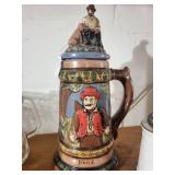 Set of 3 Decorative Beer Steins Including Thewalt and Irish Tara Marks