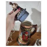 Set of 3 Decorative Beer Steins Including Thewalt and Irish Tara Marks