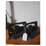 Pair of 1930s-1940s Cast Iron Lion of Lucerne Swiss Bookends