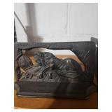 Pair of 1930s-1940s Cast Iron Lion of Lucerne Swiss Bookends