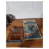Vintage Housekeeper Plaque and Nachshon Art Glass Tray Set