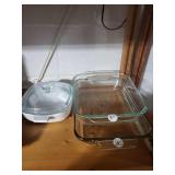 Vintage Corning Ware Blue Cornflower Casserole Set with Glass Lid and Glass Baking Dishes