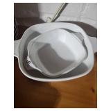 Vintage Corning Ware Blue Cornflower Casserole Set with Glass Lid and Glass Baking Dishes