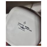 Vintage Corning Ware Blue Cornflower Casserole Set with Glass Lid and Glass Baking Dishes