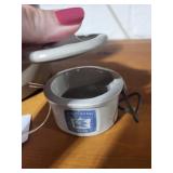 2-Piece Stoneware Set with Crock and Kaukauna Klub Lidded Cheese Container