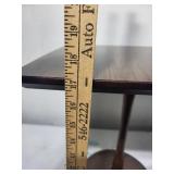 Mid-Century Modern Square Pedestal Side Table