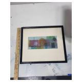 Framed Abstract Print Signed by Dylan Alvarez