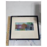 Framed Abstract Print Signed by Dylan Alvarez