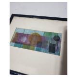 Framed Abstract Print Signed by Dylan Alvarez