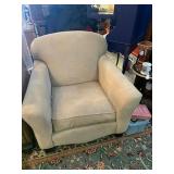 Pair of Beige Upholstered Armchairs