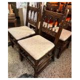 Vintage Table with two leaves and 6 chairs