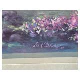 Framed Artwork of Children in Garden Scene