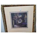 Pair of Framed Garden Scene Art Prints