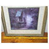 Framed Artwork by Danny Hahlbohm - Floral Doorway Scene