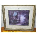 Framed Artwork by Danny Hahlbohm - Floral Doorway Scene