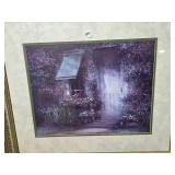 Framed Artwork by Danny Hahlbohm - Floral Doorway Scene
