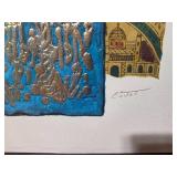 Colorful Signed Art Print with Intricate Designs